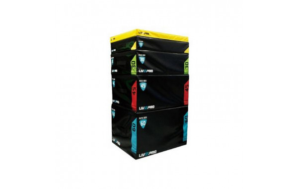 Плиометрический бокс Live Pro Soft Plyometric Box LP8151-XS 91,4x76,2x7,6 cм, желтый 600_380