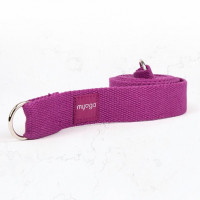 Ремень для йоги 180 см Yoga Belt and Sling 2 in 1 Myga RY1135 сливовый