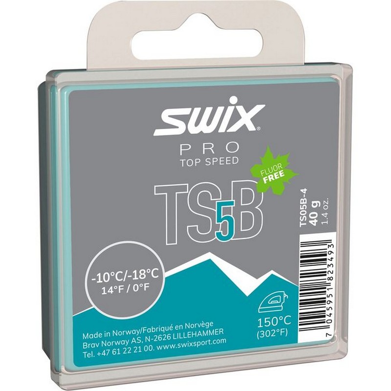 Парафин углеводородный Swix TS5 Black (-10°С -18°С) 40 г TS05B-4 800_800