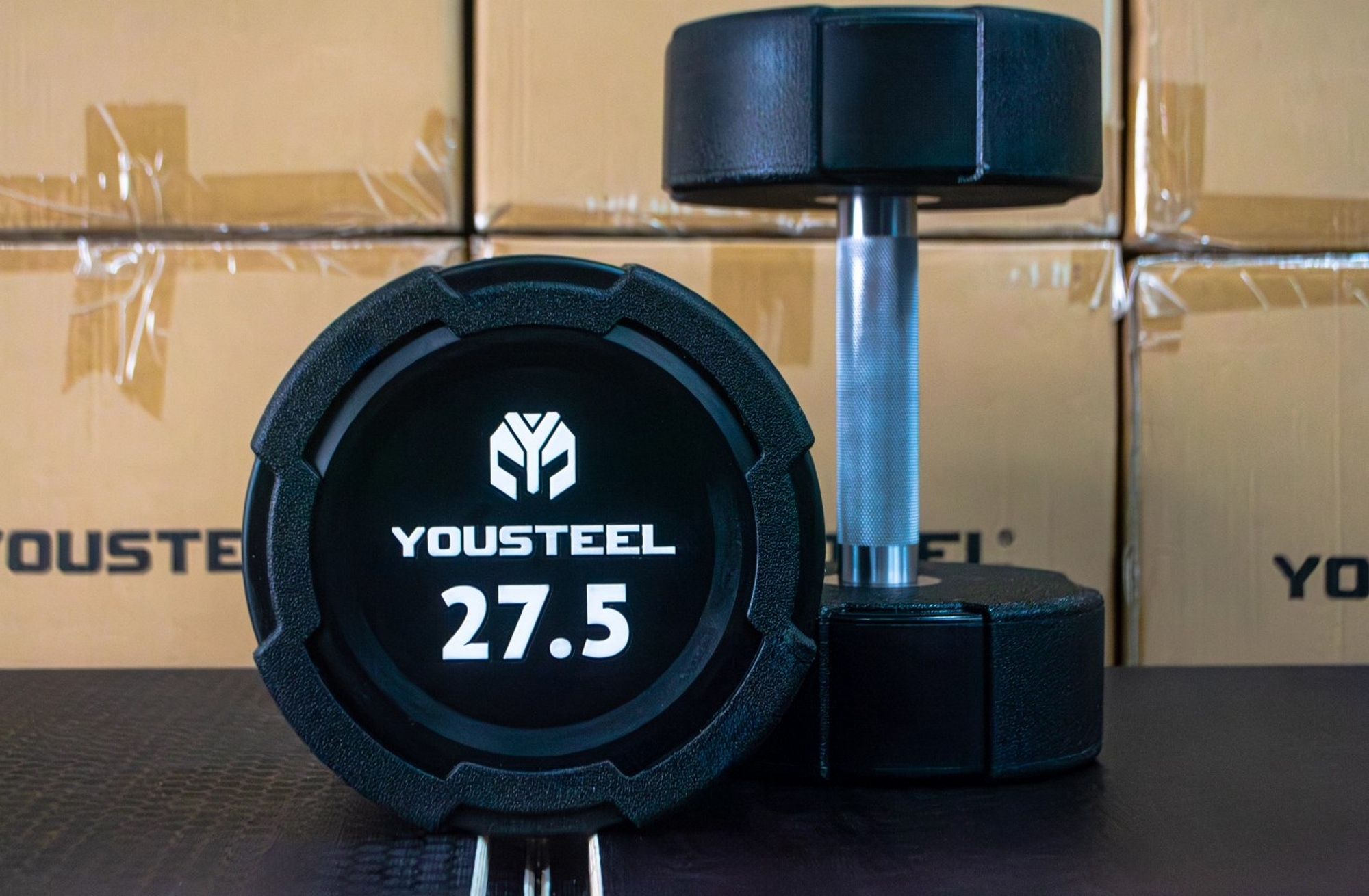 Гантель EVO 27,5кг полиуретановая YouSteel 2000_1310