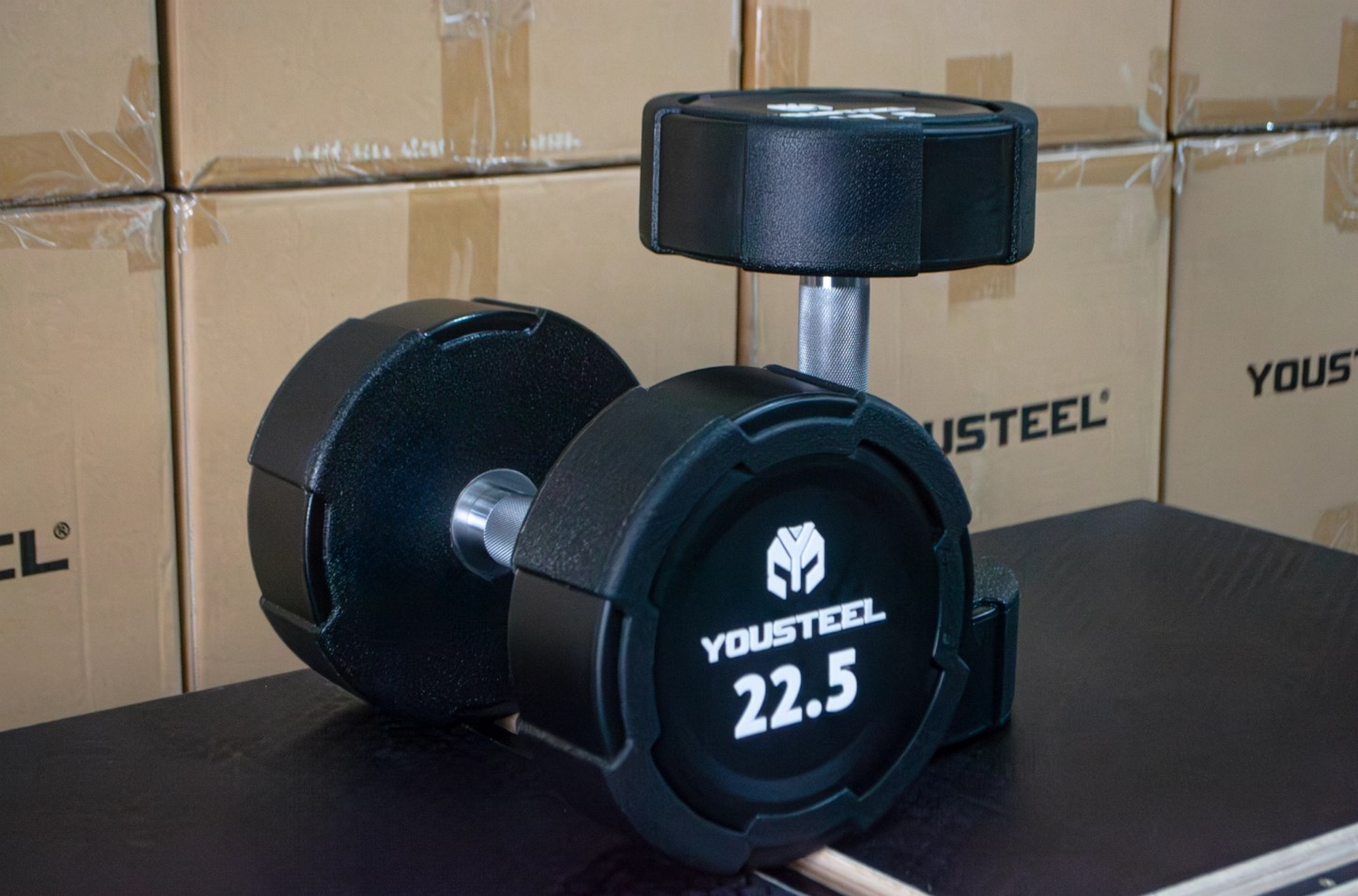 Гантель EVO 22,5кг полиуретановая YouSteel 2000_1320