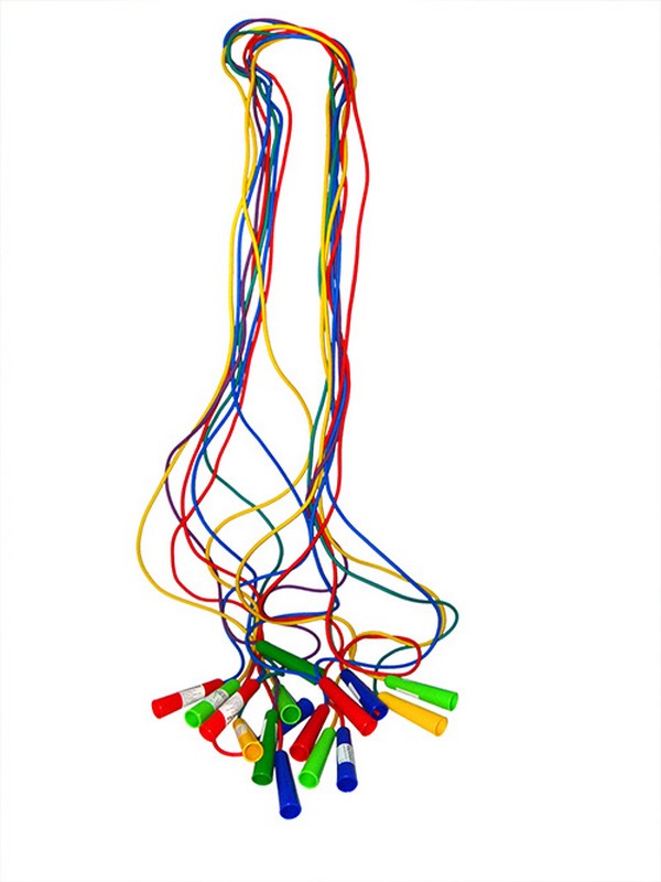 Скакалка 3,8м, цветная резина, ручка  пластмасса ФСИ ЮП3.8 600_800