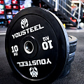 Диск EVO BUMPER PLATE 10кг YouSteel черный 120_120